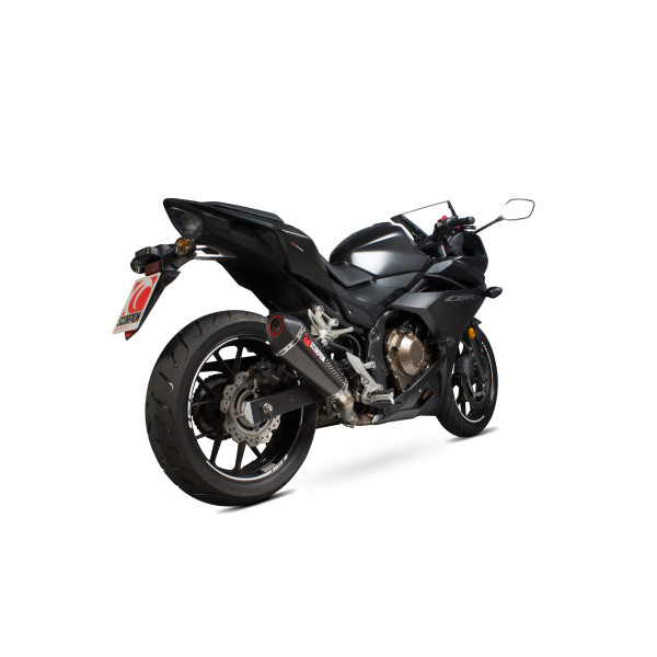 Scorpion Exhaust Honda CBR500 R 2016 - 2018 Serket Taper Slip-on Carbon Fibre Sleeve